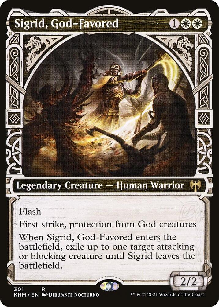 Sigrid, God-Favored (Showcase) [Kaldheim] 301
