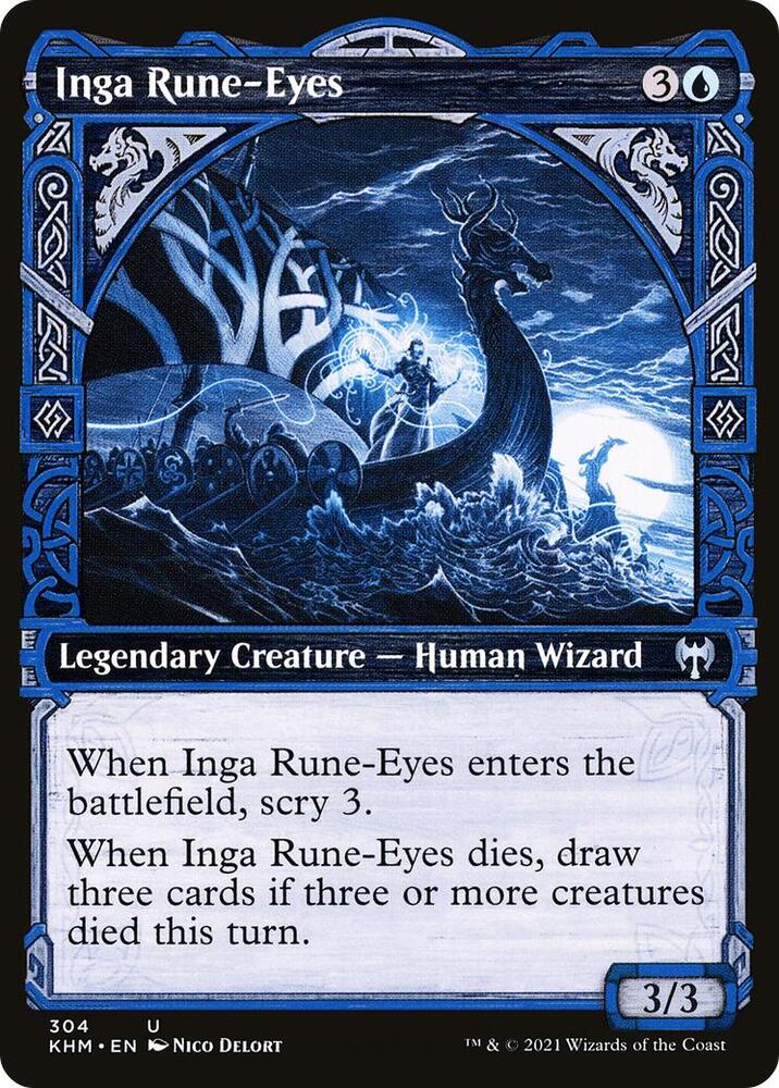 Inga Rune-Eyes (Showcase) [Kaldheim] 304