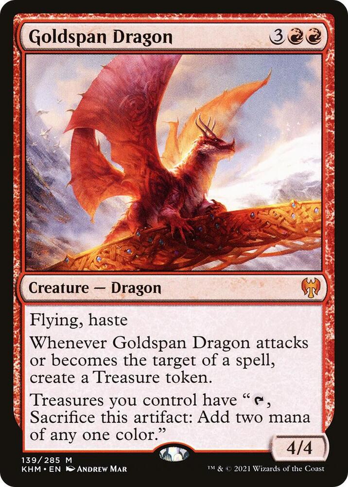 Goldspan Dragon [Kaldheim] 139