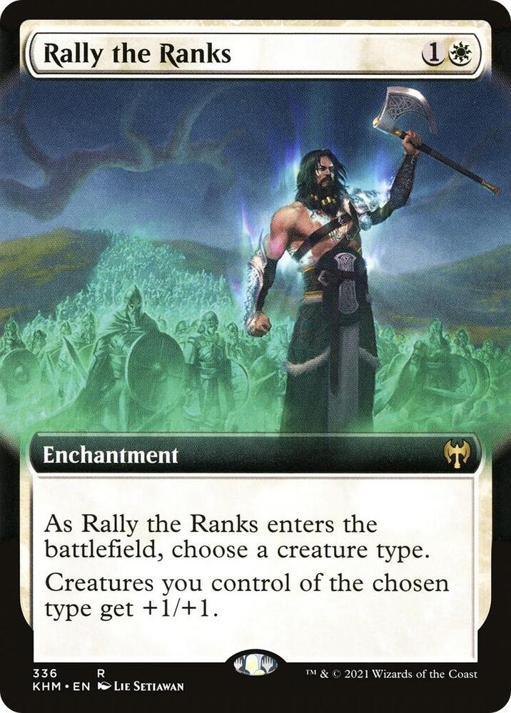 Rally the Ranks (Extended Art) [Kaldheim] 336
