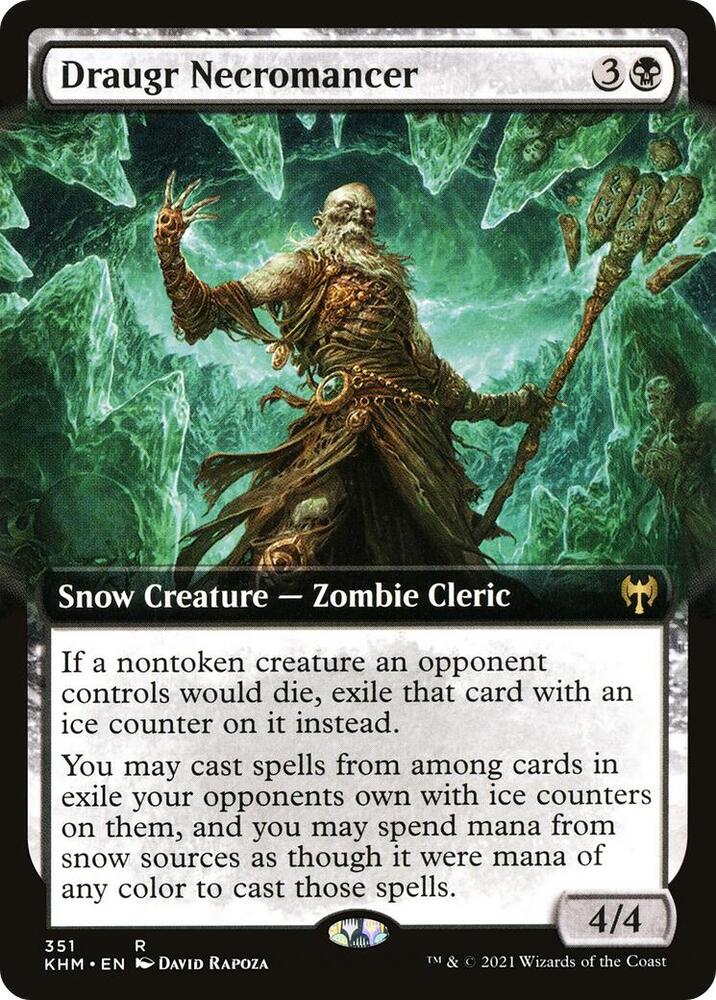 Draugr Necromancer (Extended Art) [Kaldheim] 351