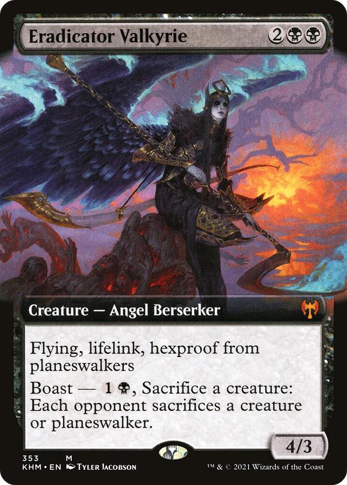 Eradicator Valkyrie (Extended Art) [Kaldheim] 353