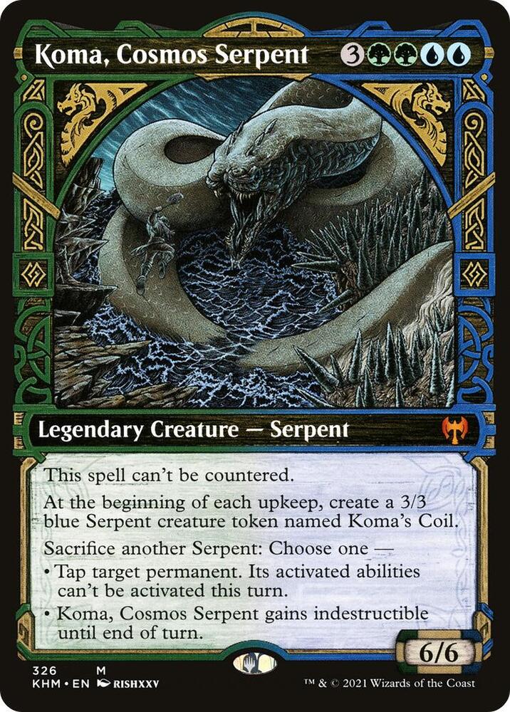 Koma, Cosmos Serpent (Showcase) [Kaldheim] 326