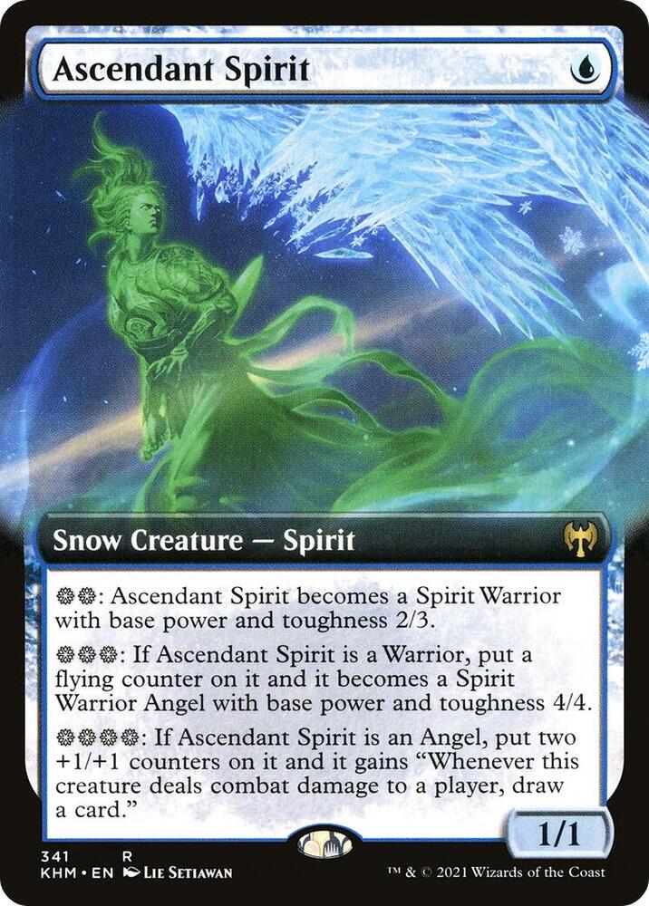 Ascendant Spirit (Extended Art) [Kaldheim] 341