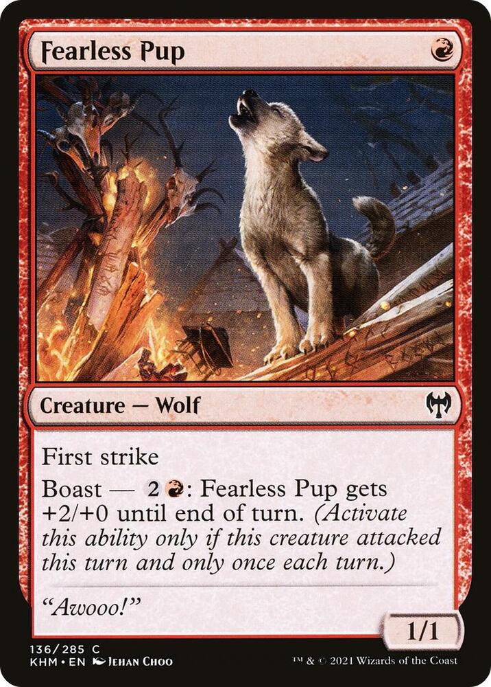 Fearless Pup [Kaldheim] 136