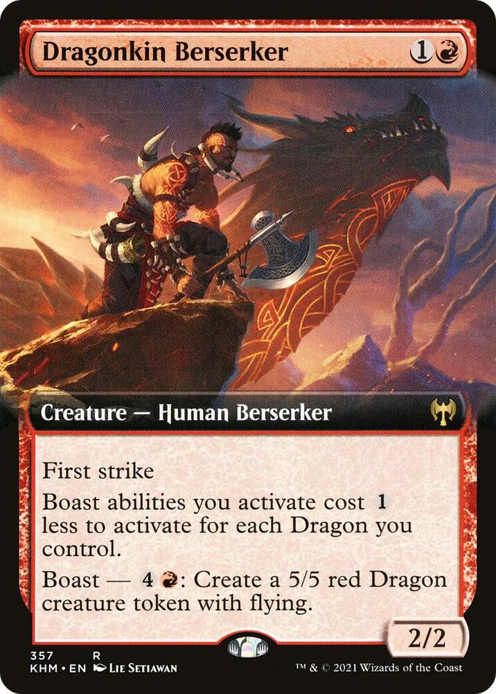 Dragonkin Berserker (Extended Art) [Kaldheim] 357