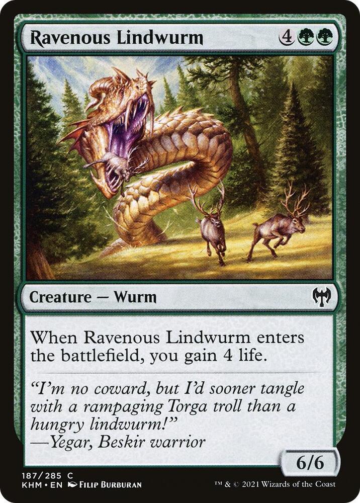 Ravenous Lindwurm [Kaldheim] 187