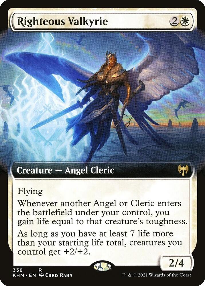 Righteous Valkyrie (Extended Art) [Kaldheim] 338