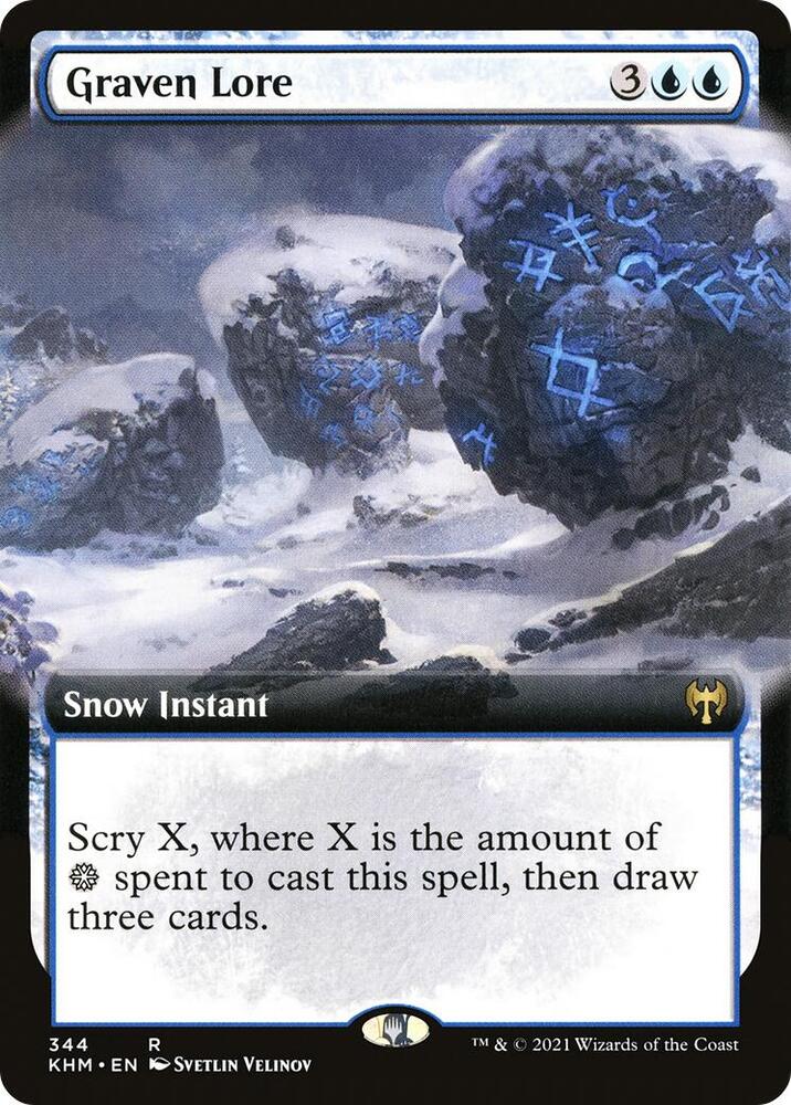 Graven Lore (Extended Art) [Kaldheim] 344