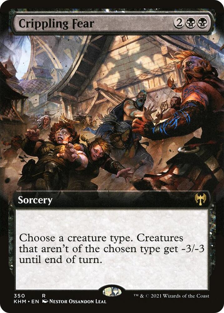 Crippling Fear (Extended Art) [Kaldheim] 350