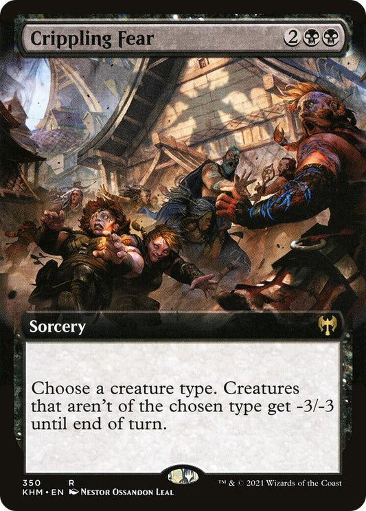 Crippling Fear (Extended Art) [Kaldheim] 350