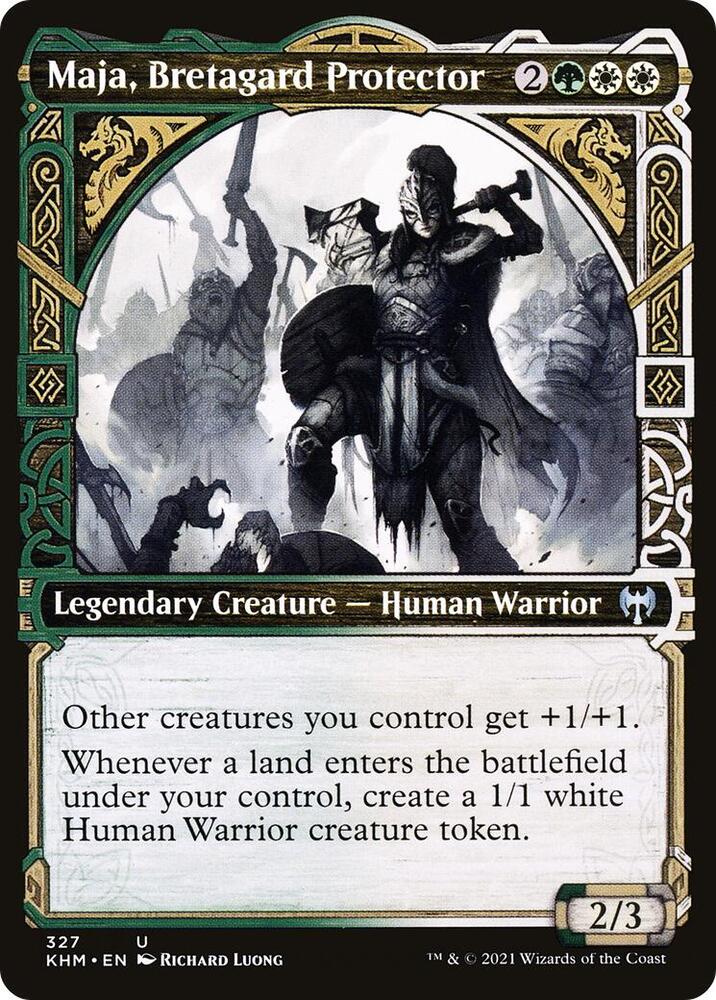 Maja, Bretagard Protector (Showcase) [Kaldheim] 327