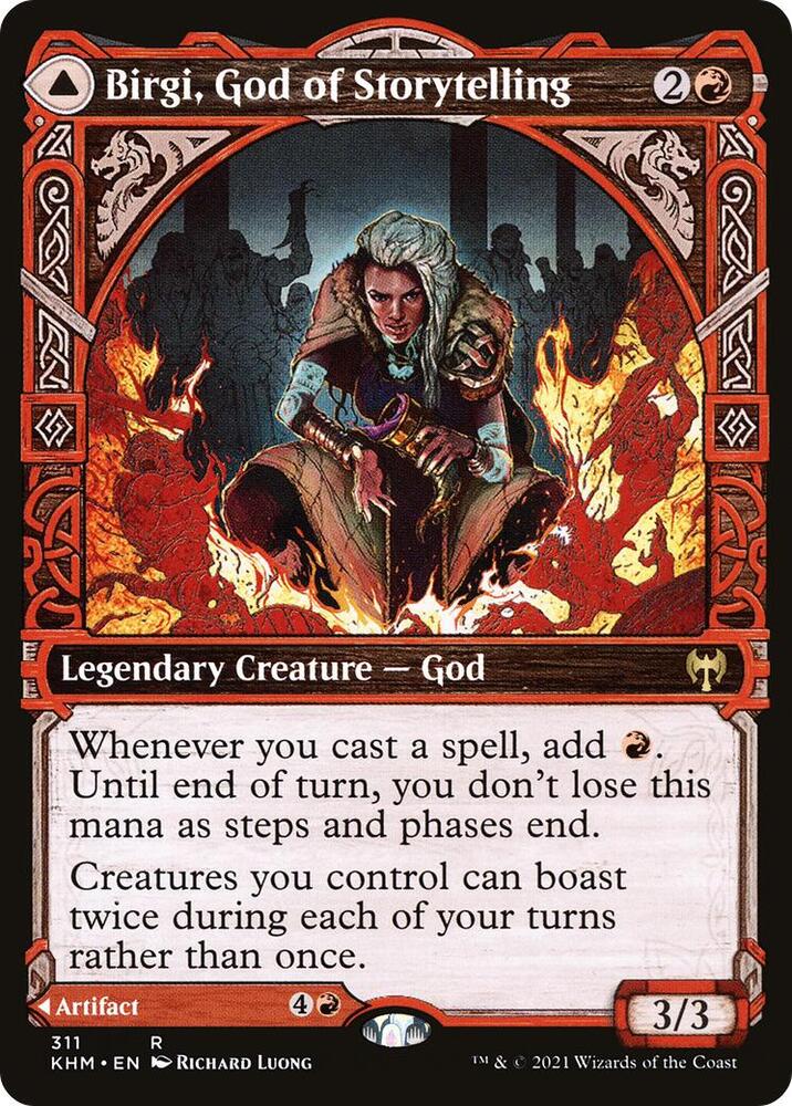 Birgi, God of Storytelling (Showcase) [Kaldheim] 311