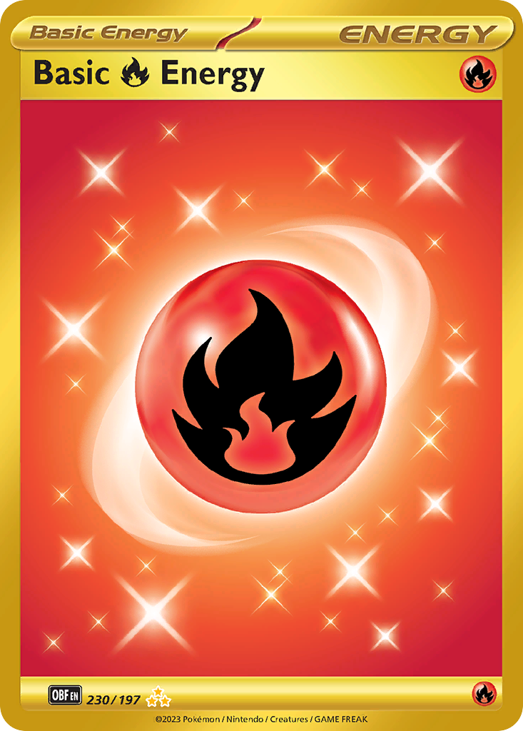 Basic Fire Energy - 230/197 Obsidian Flames