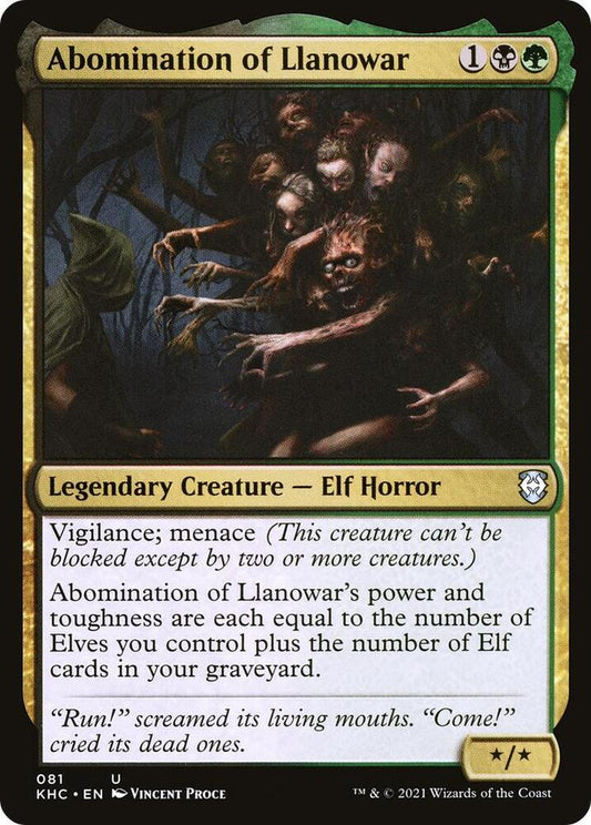 Abomination of Llanowar [Commander: Kaldheim] 81