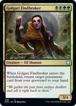 Golgari Findbroker [Commander: Kaldheim] 86