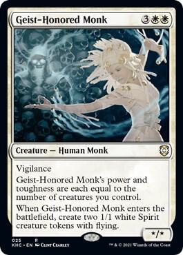 Geist-Honored Monk [Commander: Kaldheim] 25