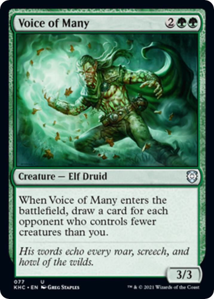 Voice of Many [Commander: Kaldheim] 77