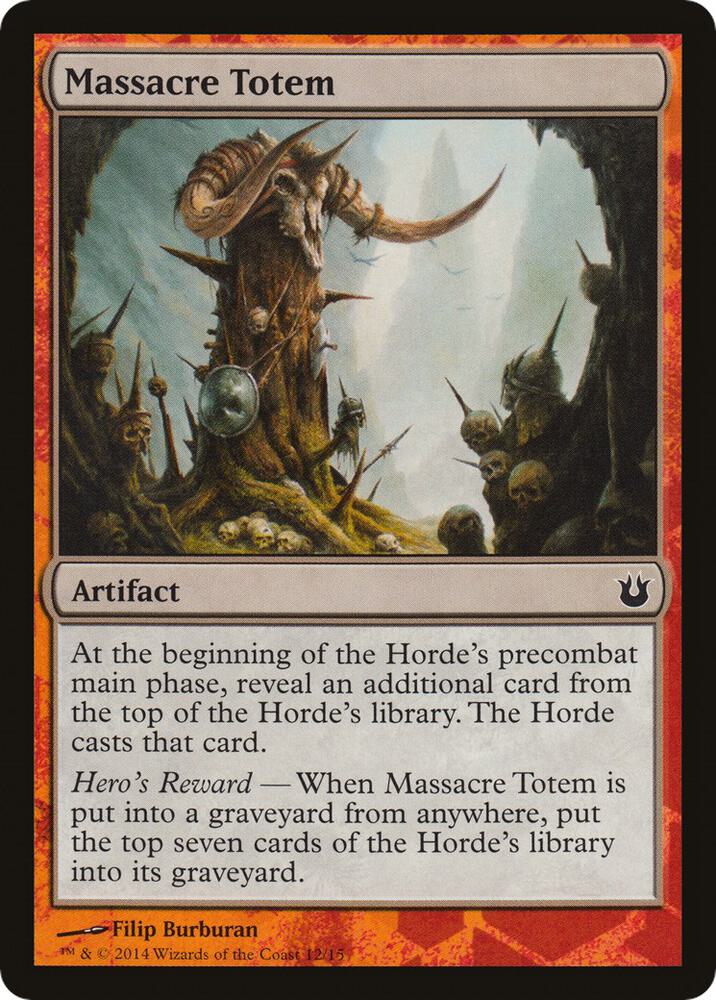 Massacre Totem [Hero's Path Promos] 12