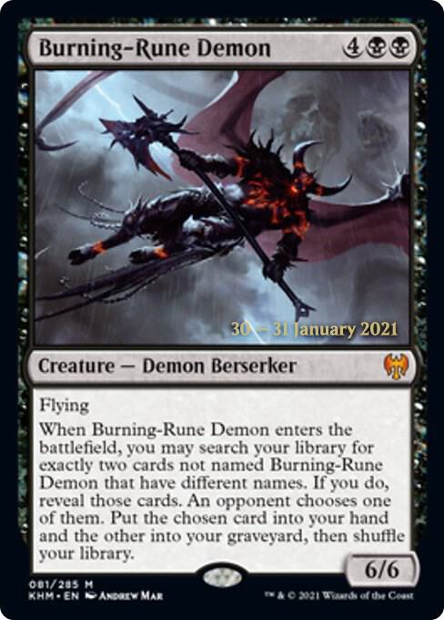 Burning-Rune Demon [Prerelease Cards] 81