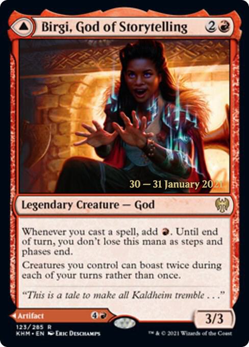 Birgi, God of Storytelling [Prerelease Cards] 123