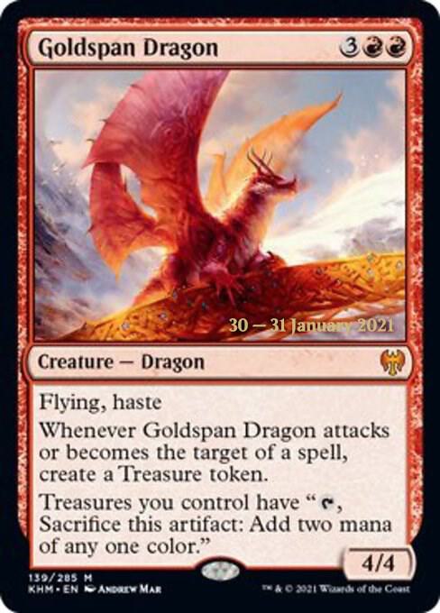 Goldspan Dragon [Prerelease Cards] 139