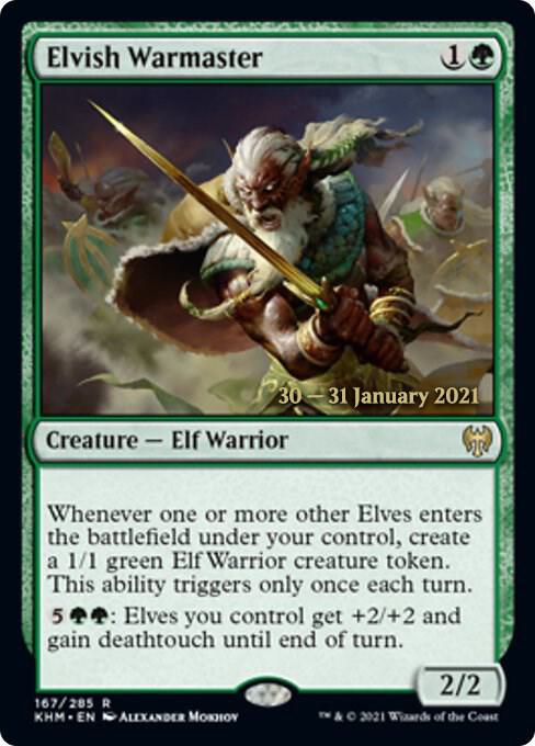 Elvish Warmaster [Prerelease Cards] 167