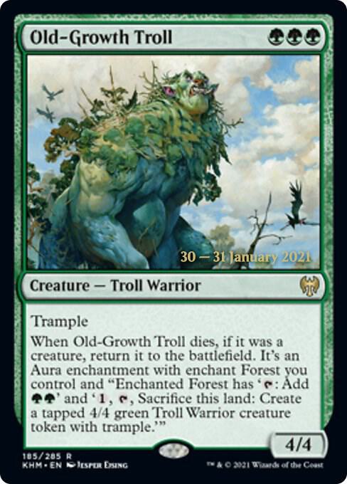 Old-Growth Troll [Prerelease Cards] 185