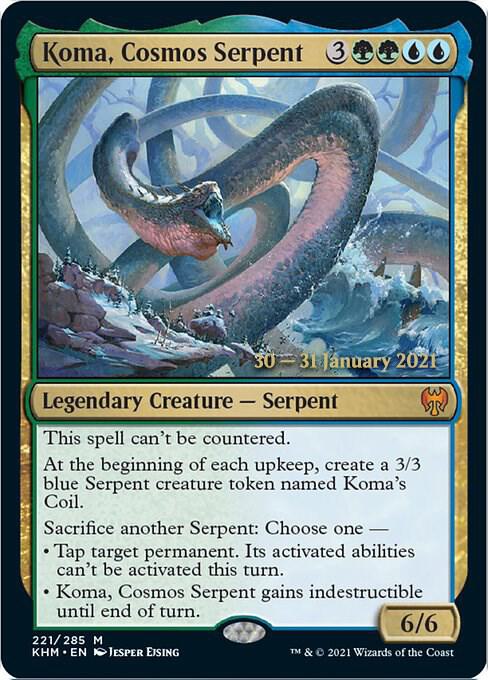 Koma, Cosmos Serpent [Prerelease Cards] 221