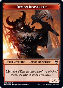 Demon Berserker Token [Kaldheim] 10
