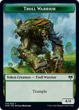 Troll Warrior Token [Kaldheim] 16