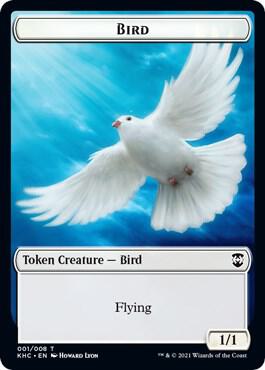 Bird (001) // Soldier Double-Sided Token [Commander: Kaldheim] 1 // 4