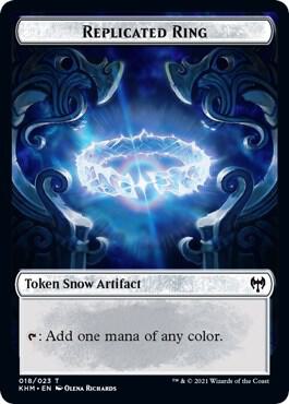 Replicated Ring // Thopter Double-Sided Token [Commander: Kaldheim] 18 // 8