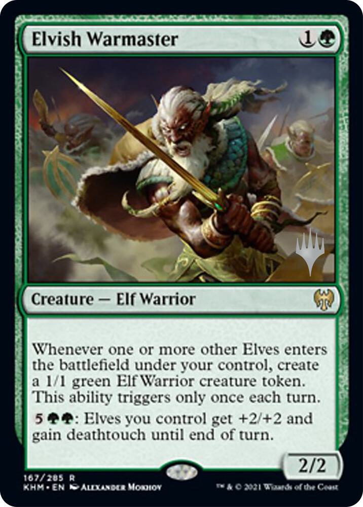 Elvish Warmaster [Promo Pack: Kaldheim] 167