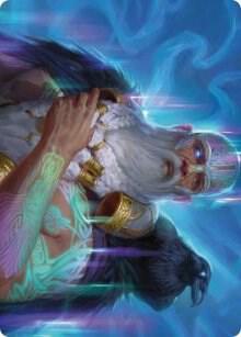 Alrund, God of the Cosmos Art Card [Art Series: Kaldheim] 9