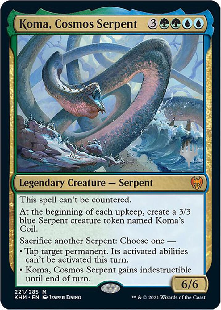 Koma, Cosmos Serpent [Promo Pack: Kaldheim] 221