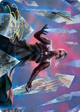 Behold the Multiverse Art Card (Gold-Stamped Signature) [Art Series: Kaldheim] 10