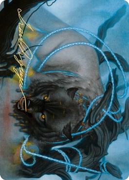 Bind the Monster Art Card (Gold-Stamped Signature) [Art Series: Kaldheim] 11