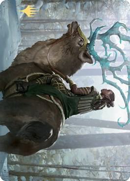Boreal Outrider Art Card (Gold-Stamped Signature) [Art Series: Kaldheim] 42