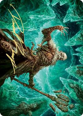 Draugr Necromancer Art Card (Gold-Stamped Signature) [Art Series: Kaldheim] 22