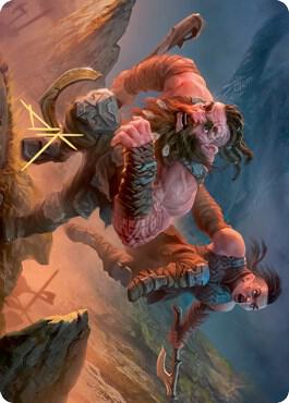 Dwarven Reinforcements Art Card (Gold-Stamped Signature) [Art Series: Kaldheim] 33