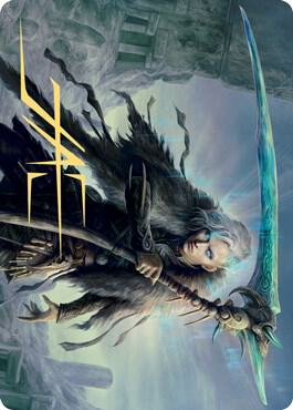 Egon, God of Death Art Card (Gold-Stamped Signature) [Art Series: Kaldheim] 24