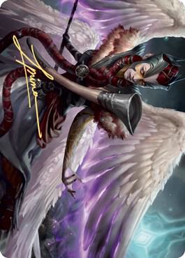 Firja, Judge of Valor Art Card (Gold-Stamped Signature) [Art Series: Kaldheim] 56