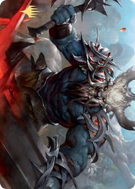 Frenzied Raider Art Card (Gold-Stamped Signature) [Art Series: Kaldheim] 34