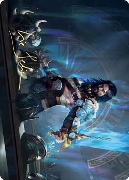 Halvar, God of Battle Art Card (Gold-Stamped Signature) [Art Series: Kaldheim] 2
