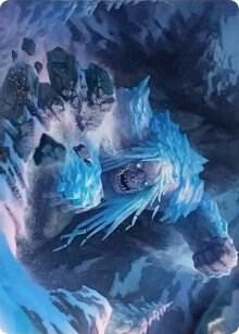 Icehide Troll Art Card [Art Series: Kaldheim] 46