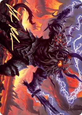 Kardur, Doomscourge Art Card (Gold-Stamped Signature) [Art Series: Kaldheim] 57
