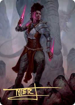 Kaya the Inexorable Art Card (Gold-Stamped Signature) [Art Series: Kaldheim] 58