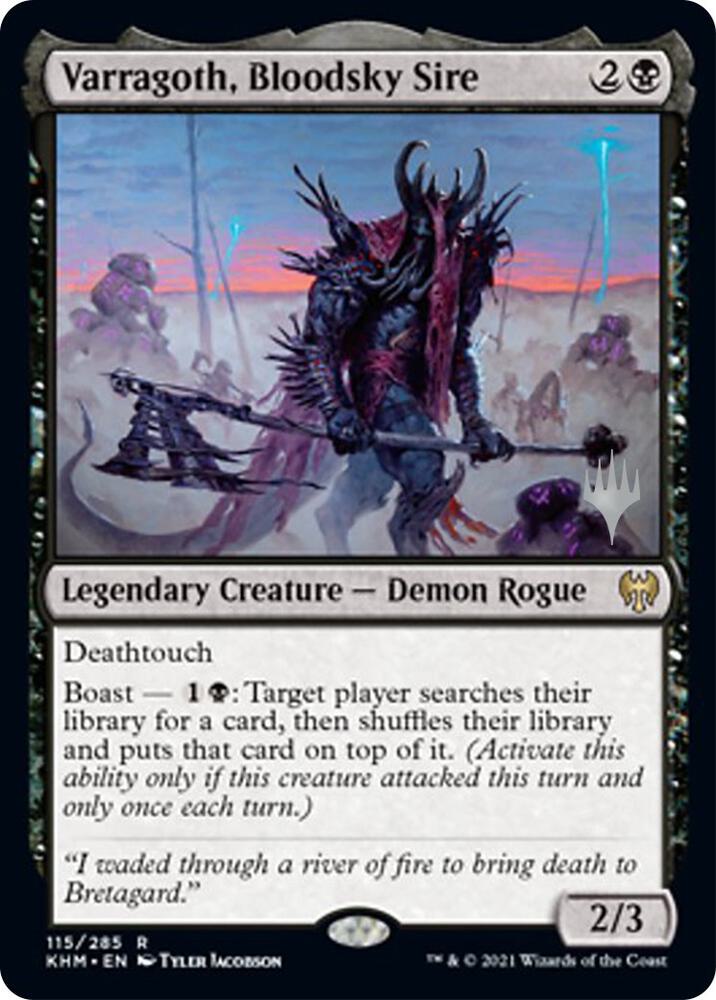 Varragoth, Bloodsky Sire [Promo Pack: Kaldheim] 115