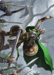 Maja, Bretagard Protector Art Card [Art Series: Kaldheim] 61